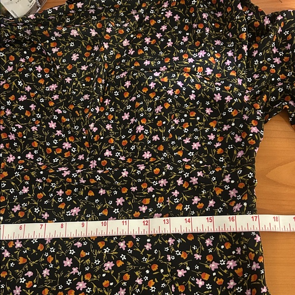 Zara Black Floral Long Sleeve Dress - Picture 10 of 13